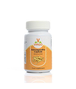 Ashwagandha - Na głęboki sen, na dobry nastrój. Przeciw lękowi i stresowi. 60 kaps. vegan, 400 mg, ekstrakt 10:1. Virgo. Darmowa dostawa