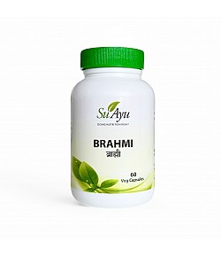 Brahmi (Bacopa Monnieri) - Wspomaga mózg. Dla dobrej pamięci i koncentracji. 60 kaps. vegan, 400 mg, ekstrakt 8:1. SuAyu. Darmowa dostawa