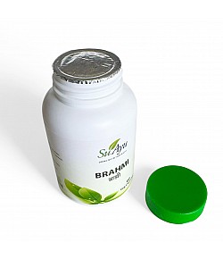 Brahmi (Bacopa Monnieri) - Wspomaga mózg. Dla dobrej pamięci i koncentracji. 60 kaps. vegan, 400 mg, ekstrakt 8:1. SuAyu. Darmowa dostawa