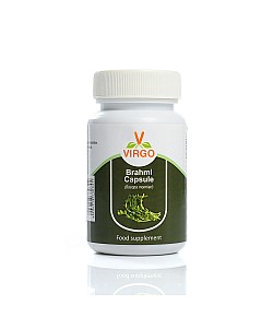 Brahmi (Bacopa Monnieri) - Wspomaga mózg. Dla dobrej pamięci i koncentracji. 60 kaps. vegan, 400 mg, ekstrakt 10:1. Virgo. Darmowa dostawa